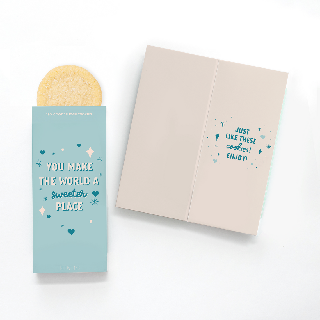 Cookie-Filled Greeting Card – You Make the World a Sweeter Place